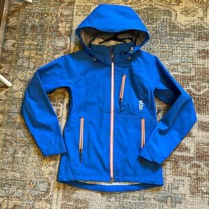 New never been work stio blue snow ski jacket environ shell